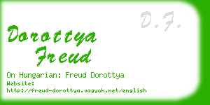 dorottya freud business card